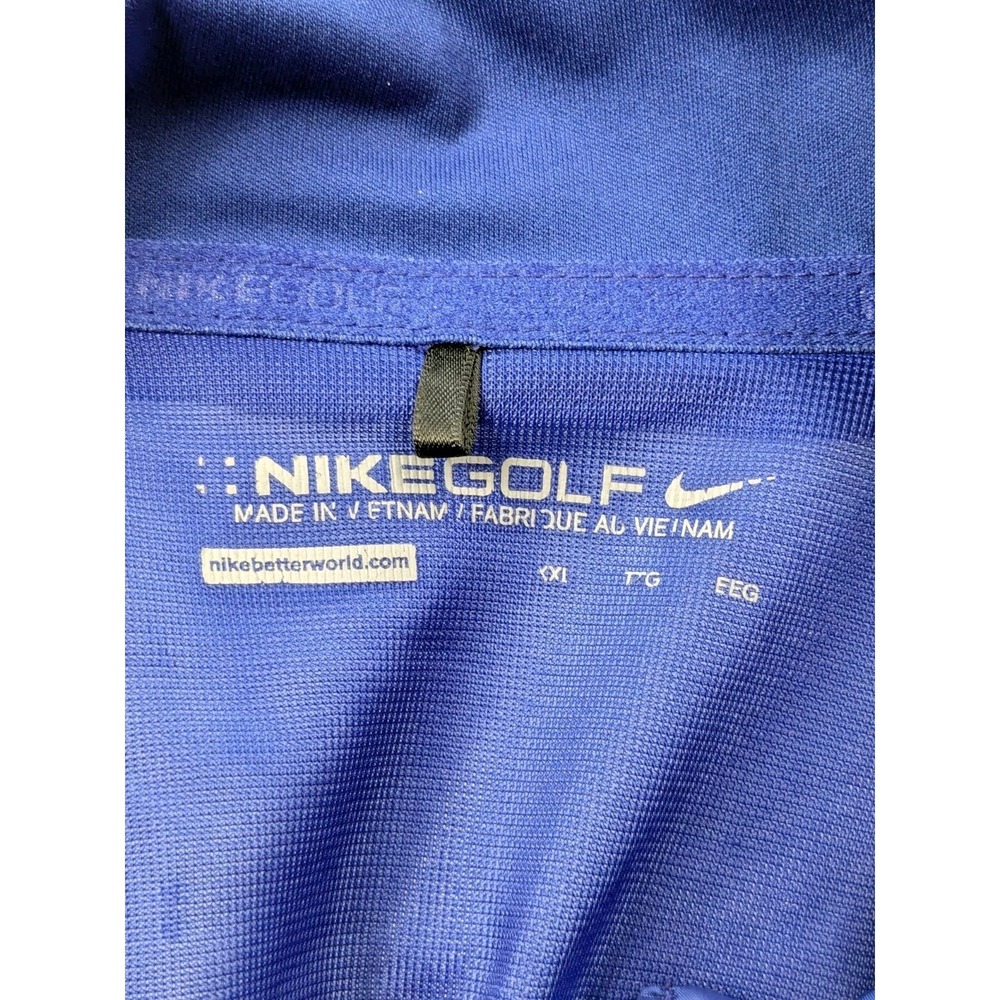 Nike Golf Walt Disney World Parks Mens 2XL Windbreaker Jacket Full Zip Blue 2886 - Picture 7 of 14